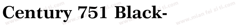 Century 751 Black字体转换